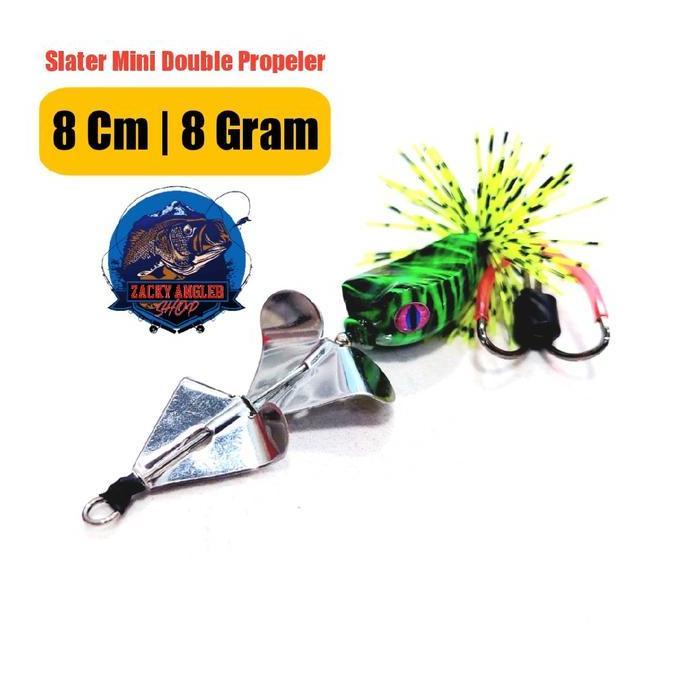 Mantap- Slater Mini Buzzbait Double Propeler Umpan Gabus