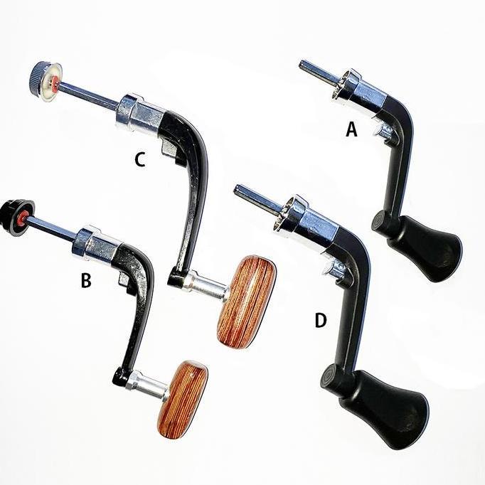 Tsurizao- Engkol Tangan Handle Handel Reel Ril Pancing Metal Besi Semua Ukuran