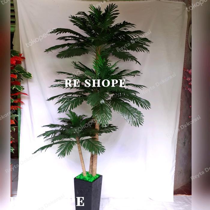 pohon palem bunga plastik pohon hias bunga hias artificial palem hias