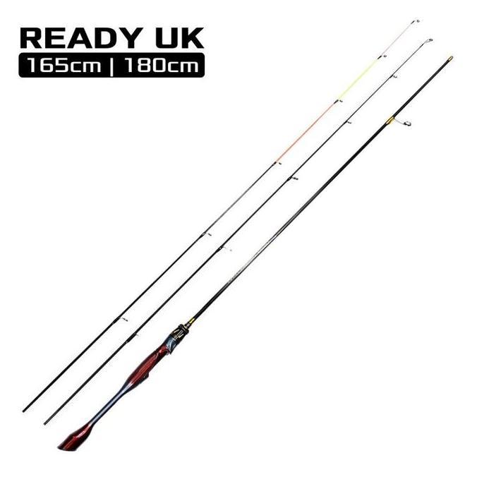 Tsurizao- Joran Pancing Spinning Carbon Solid Action Ultralight 6-15 Lbs 2 Section Handle Metal Grip