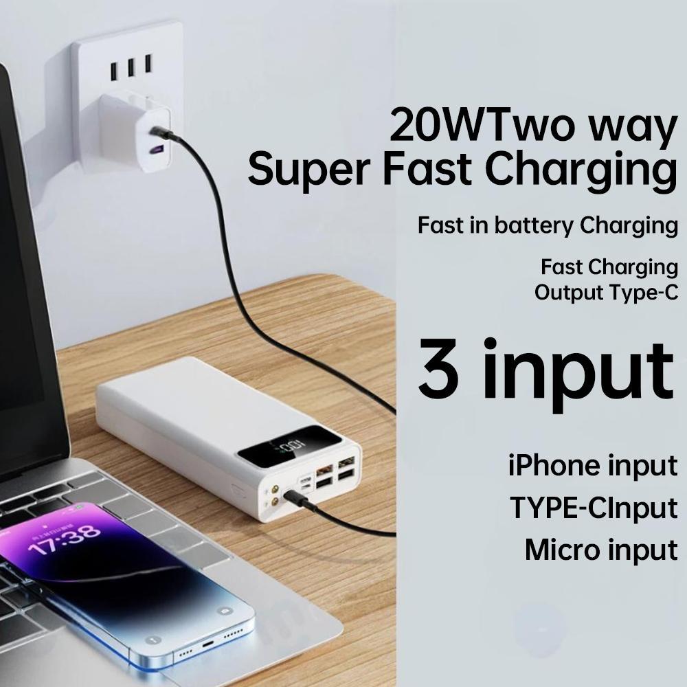 Best Deals Moyatu 60000Mah Powerbank Fast Charging Full Capacity 4 Usb Charge Ports Pd Fast Charging