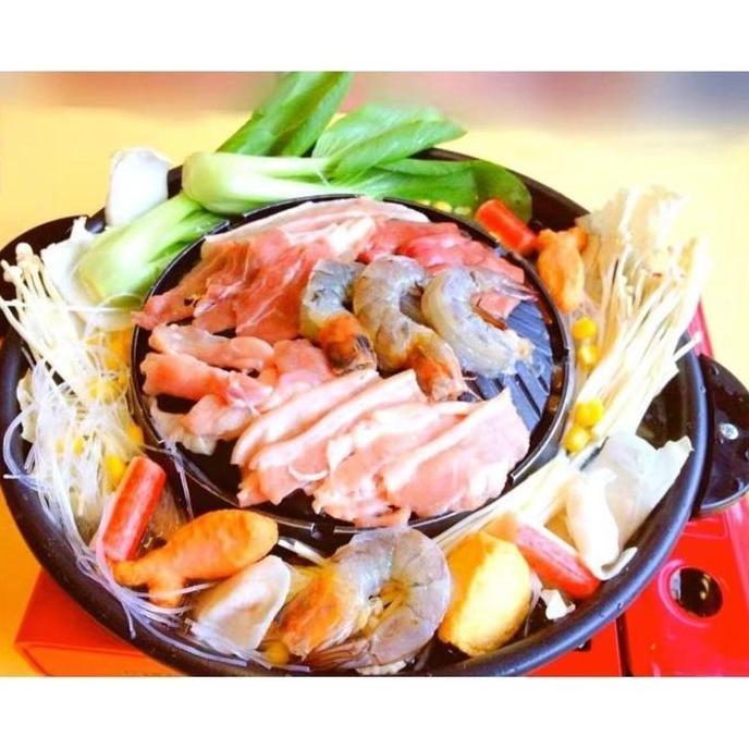 Panci Bulgogi 2in1 Grill Steam Boat Shabu Hot Pot Kuah Panggang BBQ BS