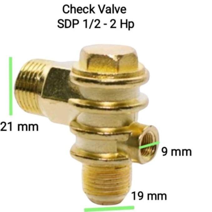 Kirimkirim- Check Valve Model Sdp Check Valve Kompresor 1/2Hp - 2Hp Sdp