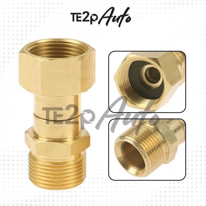 Kirimkirim- Te2P Auto Adaptor Swivel Selang Ke Gun Jet Cleaner Swivel 360 Derajat - Adapter Penyambu