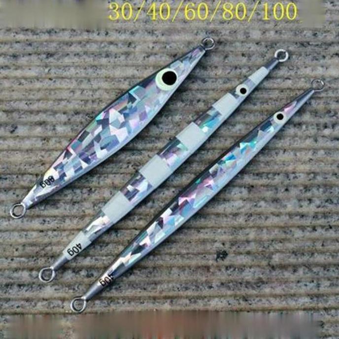 Tsurizao- Lurekiller Umpan Mancing Metal Jig 30-250G Umpan Jigging Glow In The Dark Mj044