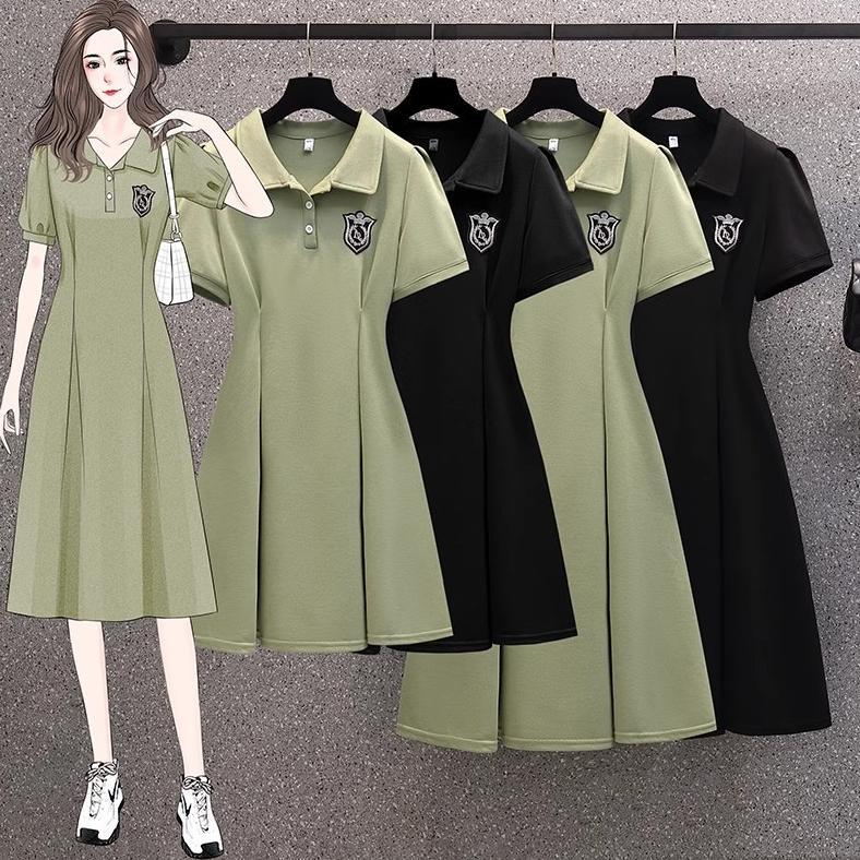 Termurah / Hot Sale |Kekinian.Factory| Dress Polo Neckrapi Wanita Musim Panas Cinta Pertama Rok Chic