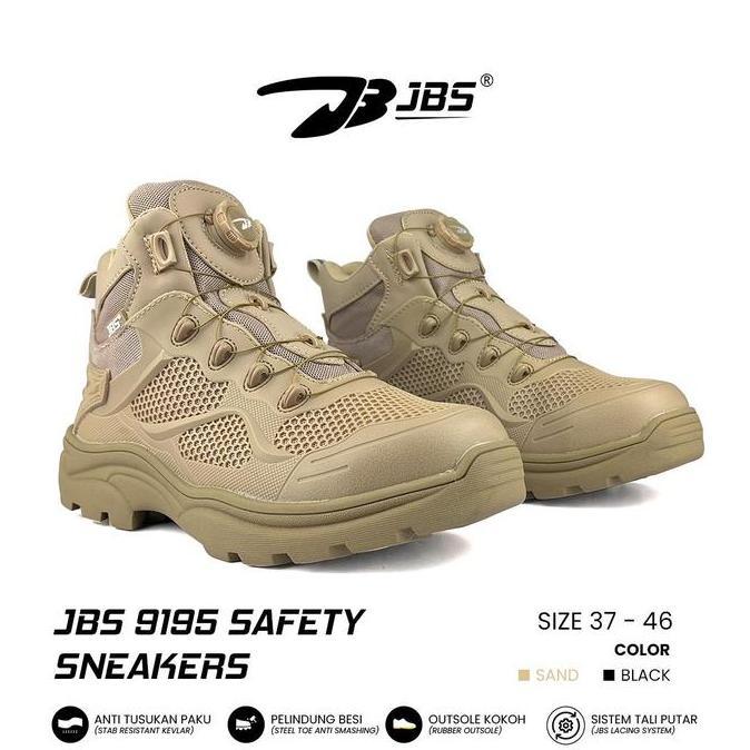 Fimasanihsasti8 - Sepatu Safety Outdoor Tactical Tali Putar / Sepatu Jbs 9195 Safety Sneakers Tali P