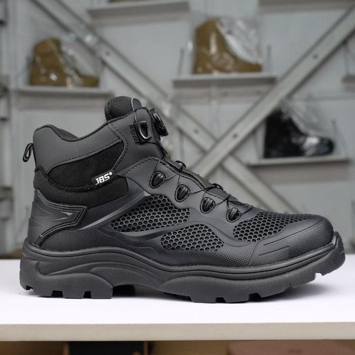 Bisa Cod - Sepatu Safety Outdoor Tactical Tali Putar / Sepatu Jbs 9195 Safety Sneakers Tali Putar / 