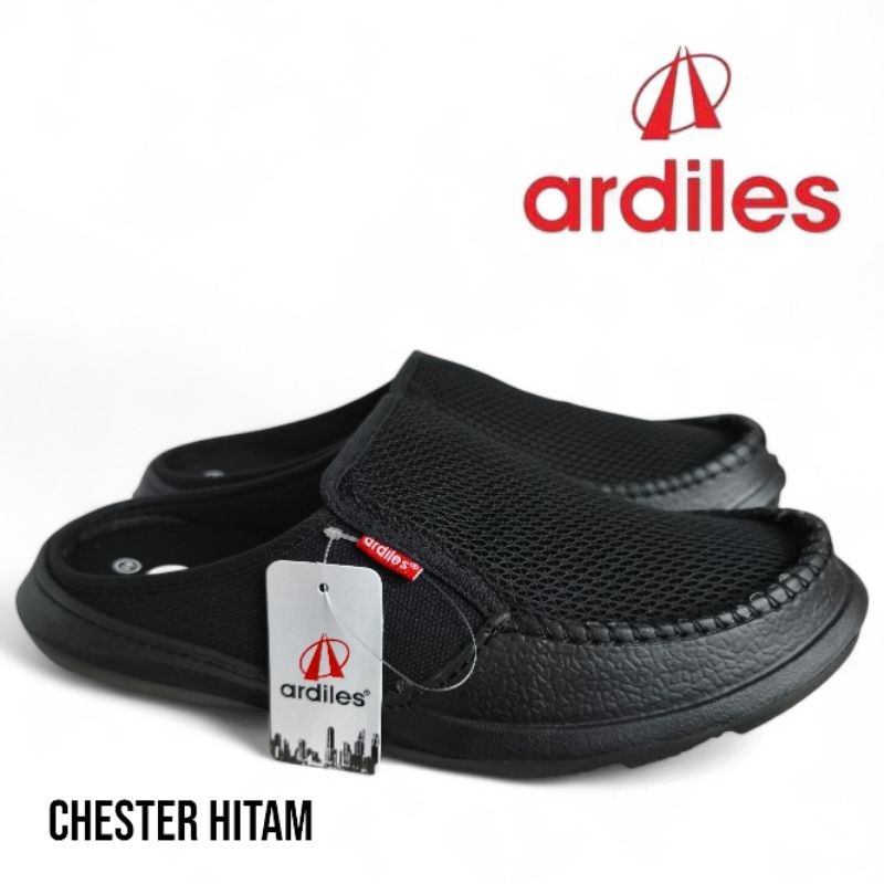 Sepatu Slop Ardiles Slip On Hitam - Original Quality