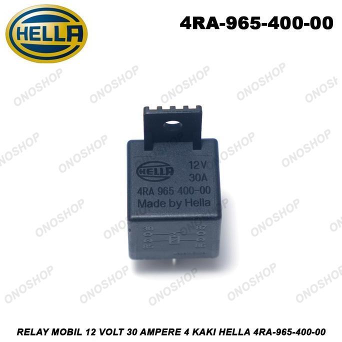 RELAY HELLA 12 VOLT 30 AMPERE 4 KAKI PROMO