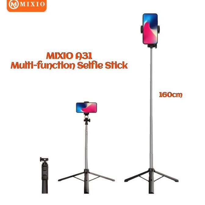MIXIO A31 160CM Tongsis Bluetooth Selfie Stick Tripod