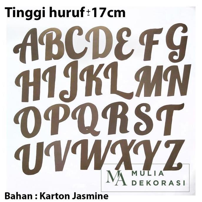 Paket Bisnis Usaha Dekorasi Inisial Huruf A-Z Dekor Lamaran Nikahan