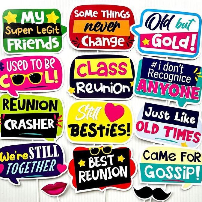 REUNI REUNION PARTY PROPS PHOTOBOOTH