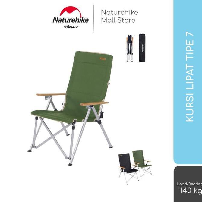 Terlaris Kursi Lipat Naturehike Nh17T003-Y Tipe 7 Portable Camping Ultralight