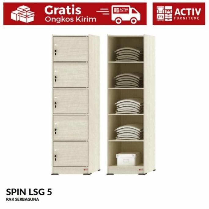 Terlaris Lemari Serbaguna 5 Susun Kayu / Loker Kayu Susun 5 / Kabinet Kayu