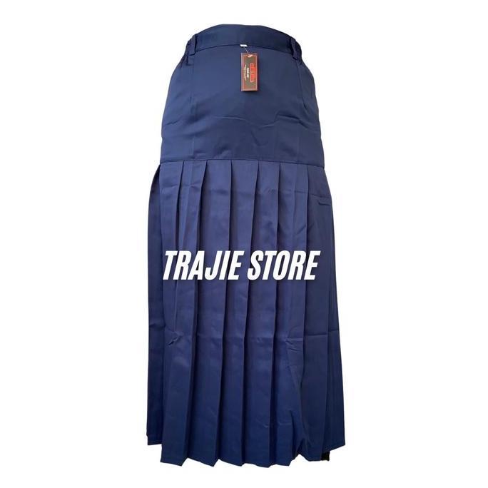 PALING MURAH Seragam SMA rok Panjang rempel Bawah  Melar  Pinggang  Karet  Abu - Seragam Sekolah - r