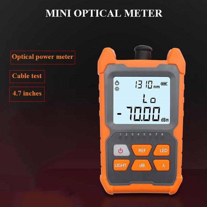 SRADAN Alat Tester Kabel Fiber Optik 2in1 OPM Power Meter 6dBm