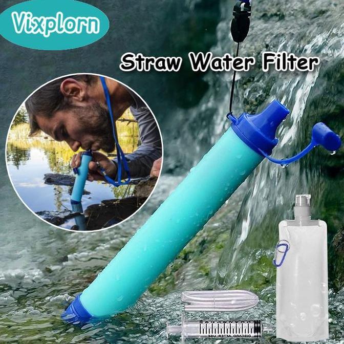 Dillatoko81 - Vixplorn 1 Set Straw Water Filter Filter Air Minum Filter Air Keran Portable Outdoor F