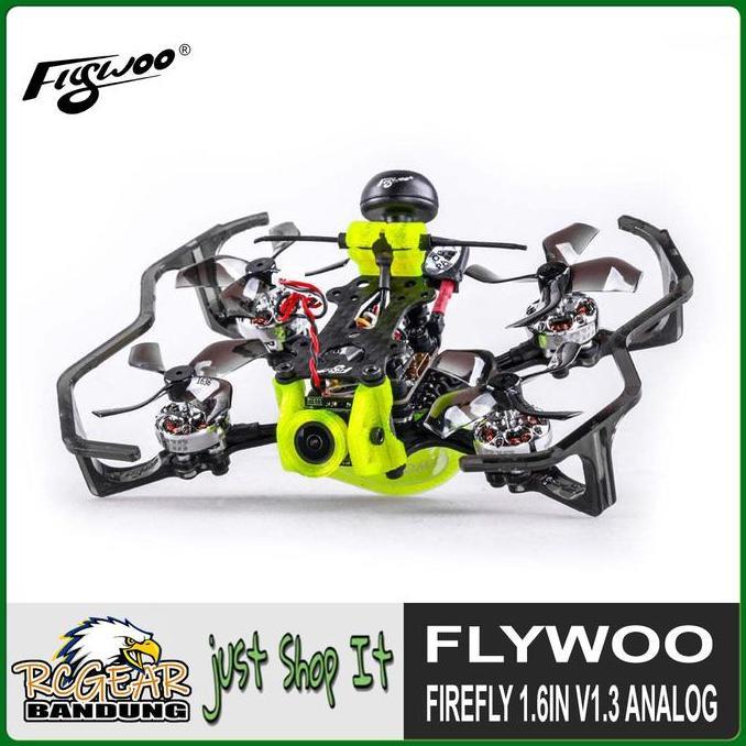 TERBARU FLYWOO FIREFLY 1.6'' BABY QUAD ANALOG V1.3 MICRO DRONE FPV QUADCOPTER