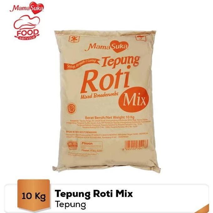 TEPUNG ROTI MAMASUKA PANIR MIX & ORANGE BREAD CRUMBS 1 BAL ISI 10 KG
