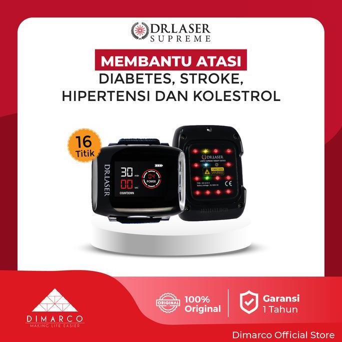 DR LASER SUPREME TERAPI KESEHATAN JAM TANGAN PRAKTIS MULTISPOT ORIGINAL DAN TERPERCAYA