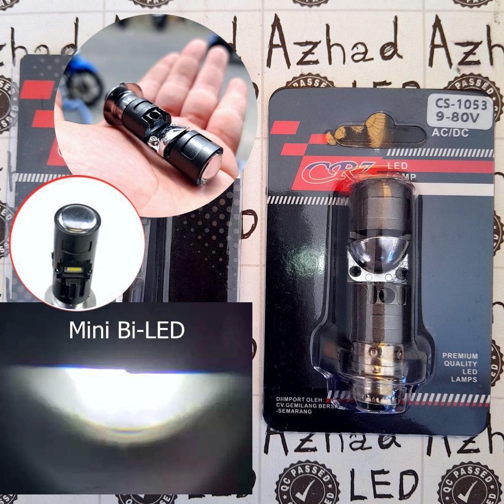 BEST DEALS Lampu LED H6 Mini BiLED CR7 20 Watt ACDC Motor Bebek Metik Cut Off Bluelens Mini Projie B