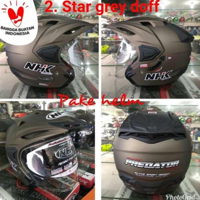 HELM NHK PREDATOR CRYPTON XL XXL HELM NHK HALF FACE