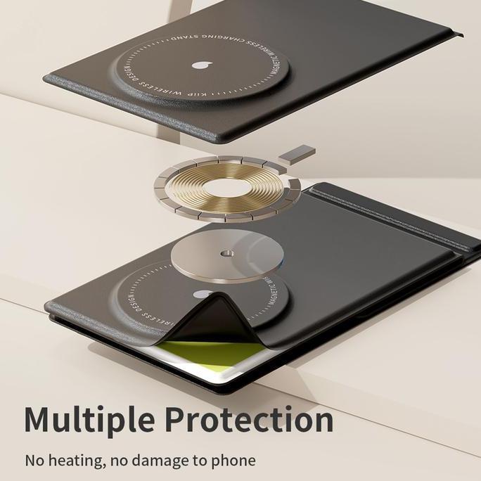 KIIP WIRELESS W50 MAGNETIC STAND WIRELESS CHARGER 15W PHONE HOLDER