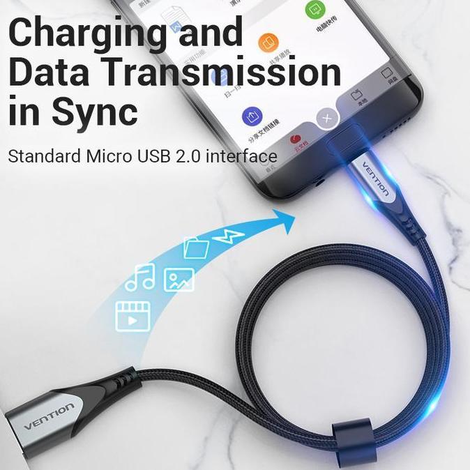 Vention Kabel Micro USB Reversible Braided