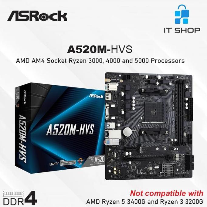 Motherboard Asrock A520M-HVS