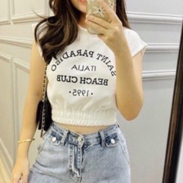 Hmc- Kaos Saint Paradiso Padded B0062 Top Crop Tee