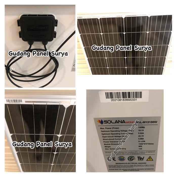 Panel Surya Solar Panel Solarcell SOLANA MONO 100WP 100 WP