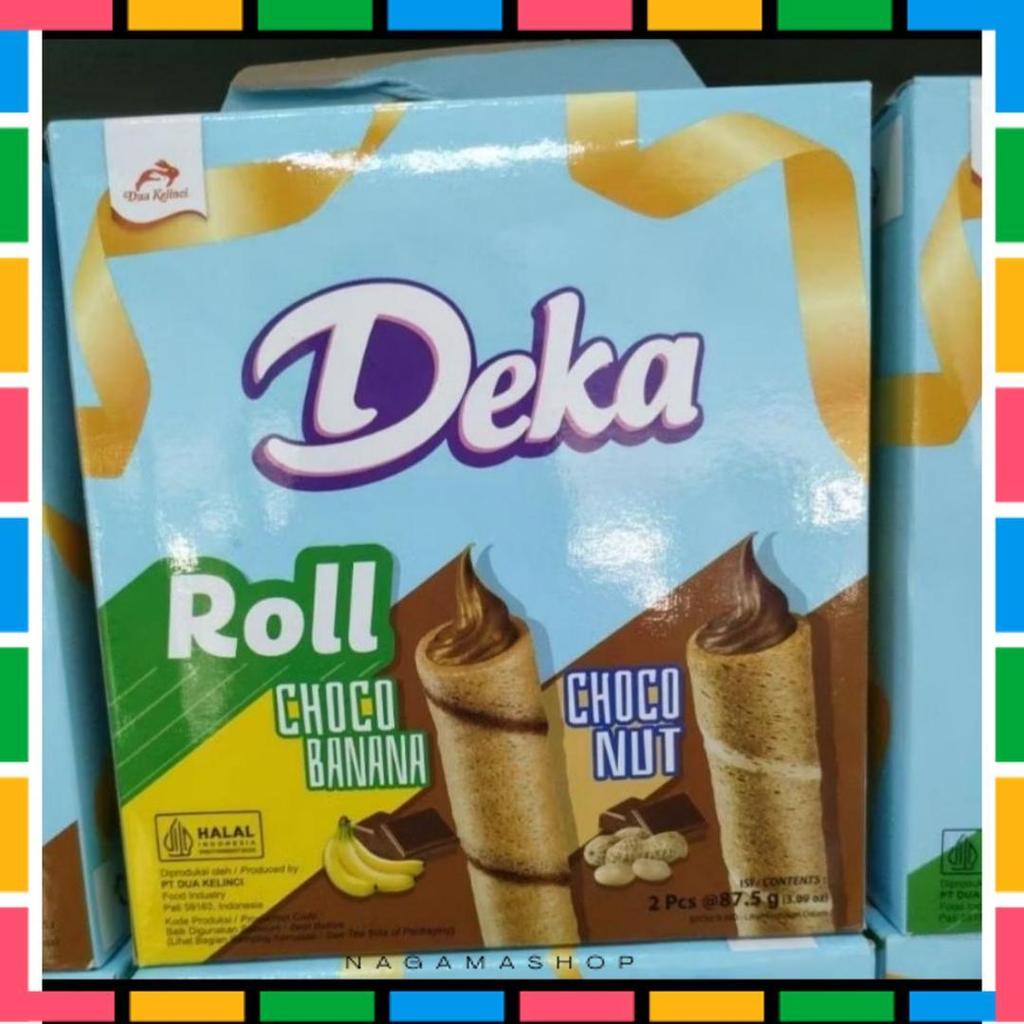 Berkualitas Deka Dua Kelinci Wafer Roll 1 Paket Isi 2 Kaleng Kue Parcel Gift Lebaran Hampers 2In1