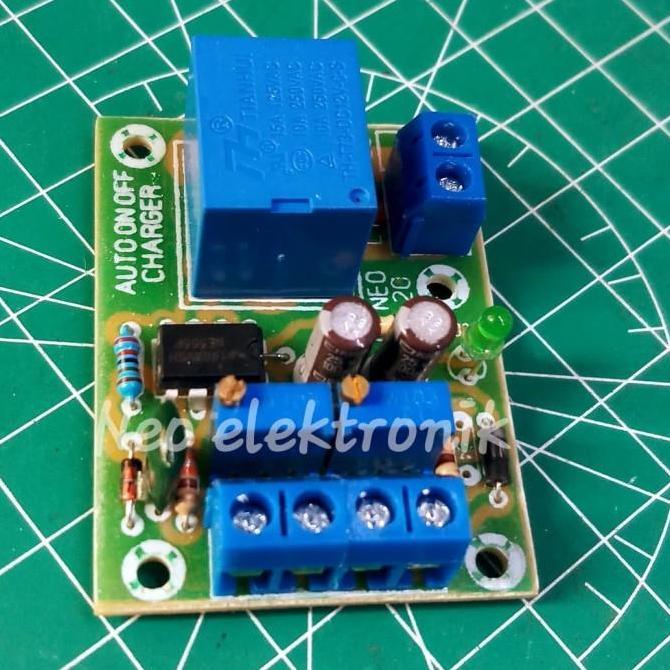 kit charger aki auto on off 12v - charger accu