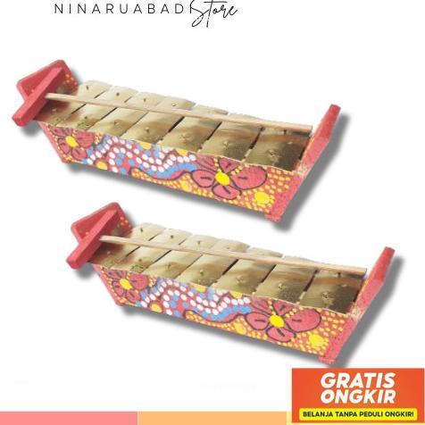 Diskon Gamelan Motif Anak / Alat Musik Gamelan Tradisional / Gamelan Kenong Jawa Tabuhan Jaranan Ter