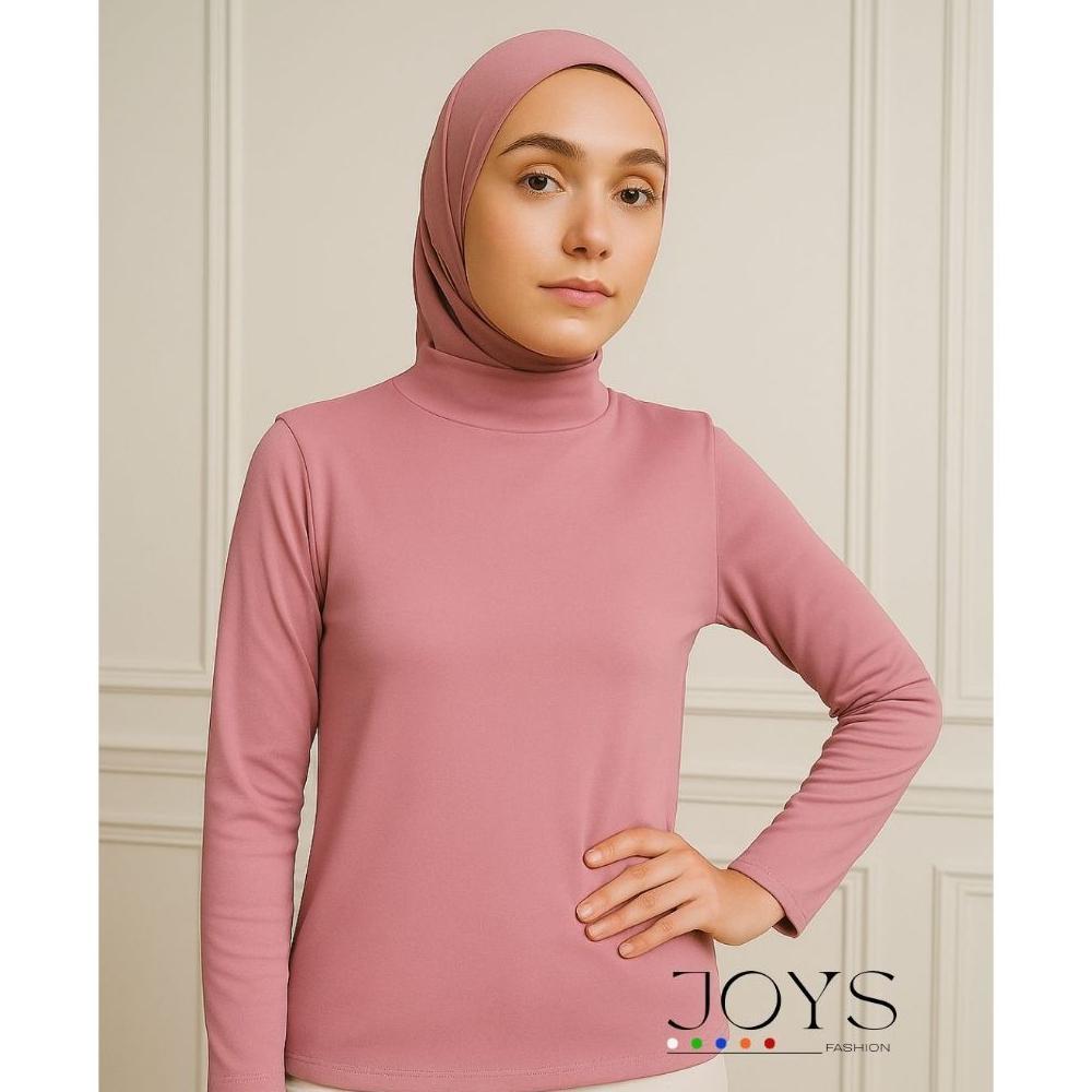 OFFICIAL JF Manset Baju Lengan Panjang Wanita Turtleneck Inner Manset Kaos Premium Adem