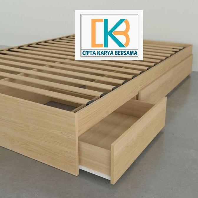 Terlaris Dipan Tempat Tidur Laci 100 X 200