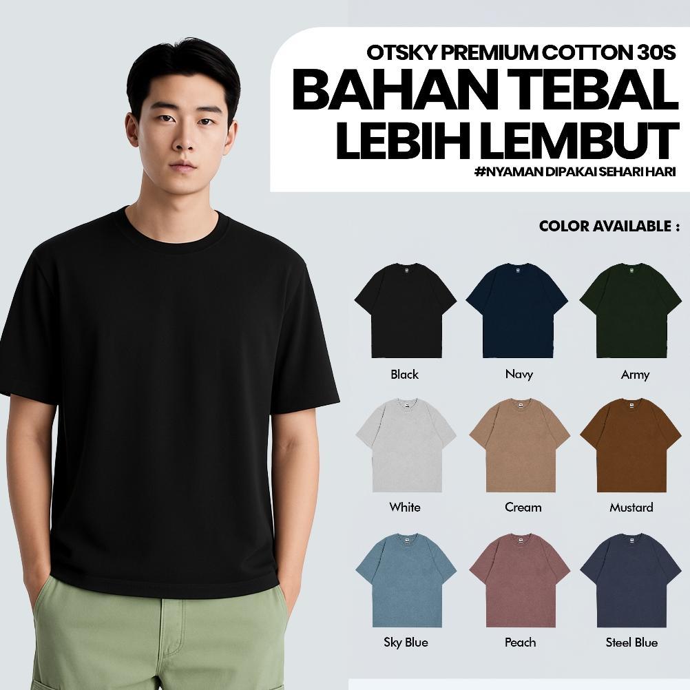 RECOMMENDED OTSKY KAOS PRIA POLOS KATUN 30S