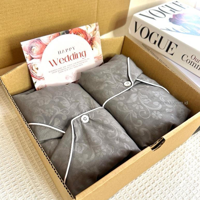 big sale hampers wedding piyama couple set | kado pernikahan anniversary pasangan hadiah valentine s