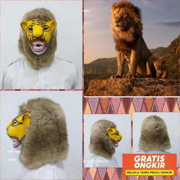 Topeng Singa Anak Dewasa /Topeng Harimau Macan Baru