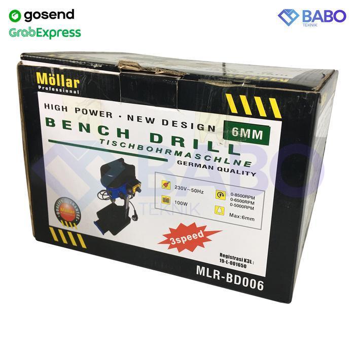 MOLLAR BOR DUDUK MINI 6MM BENCH DRILL VARIABLE SPEED MLR - BD006