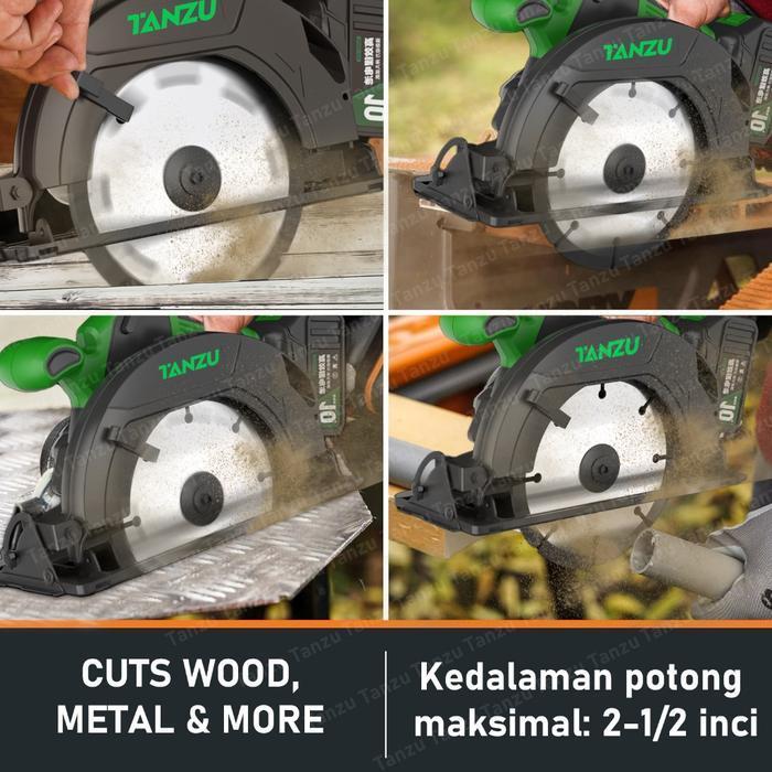 CODTANZU 7 inch Circular Saw / Mesin Gergaji / Mesin Potong/Mesin Gergaji Circular Saw Logam dudukan