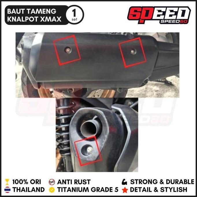 Titanium Probolt Baut Titanium Probolt Baut Cover Tameng Moncong Knalpot Yamaha