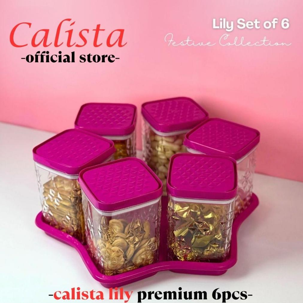 KAVELA TOPLES KEDAP LILY SET 6 SET 5 IN 1 CALISTA PREMIUM | TOPLES KRISTAL MAKANAN LEBARAN 2026 ESTE