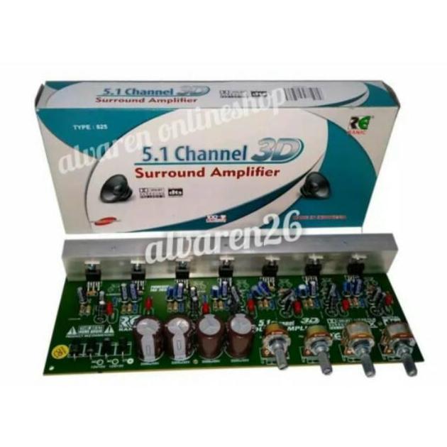 Kit Power Amplifier Aktif Home Theater 5.1 Surround 3D