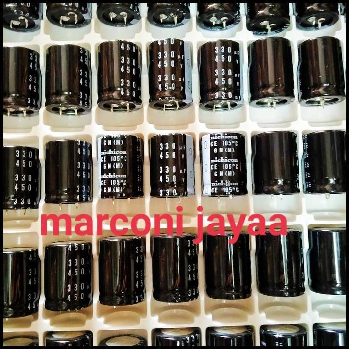 TERBARU KAPASITOR ELCO 330UF 450VOLT"NICHICON" 