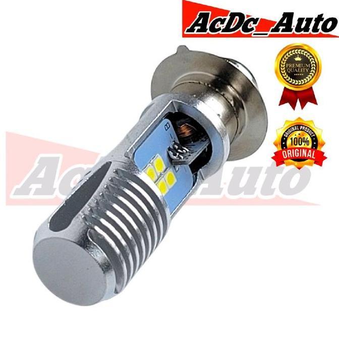Promo Lampu Depan Motor Yamaha Xeon Gt 125 LED Putih Ac/Dc Pengganti Dop/Bohlam Standart WrT19 Disko