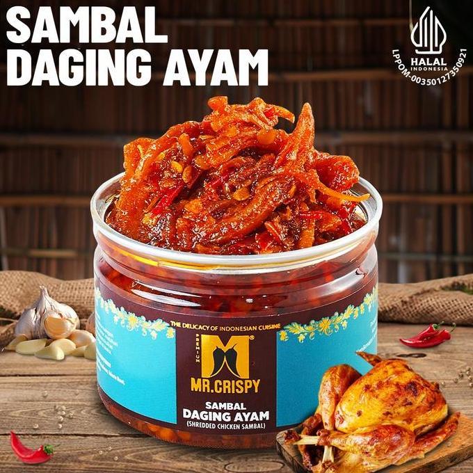 DIJAMIN ENAK SAMBAL DAGING BEBEK/AYAM/SAPI/SAMBEL MR.CRISPY