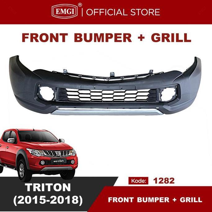 Emgi - Bumper Depan + Grill Bumper Triton 2015 2016 2017 2018 Terbaru