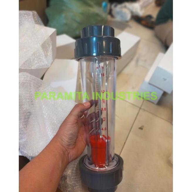 Flowmeter Rotameter 2,5-16 Meter Kubik Perjam / Rotameter 2" Inch Lzs 65 Plastic Tube 16 M3/H